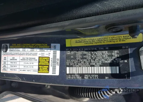 2010 Toyota Tundra Grade 4.6L V8 из США, поврежденный, VIN 5TFRM5F18AX007912